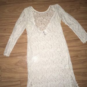 White lace dress